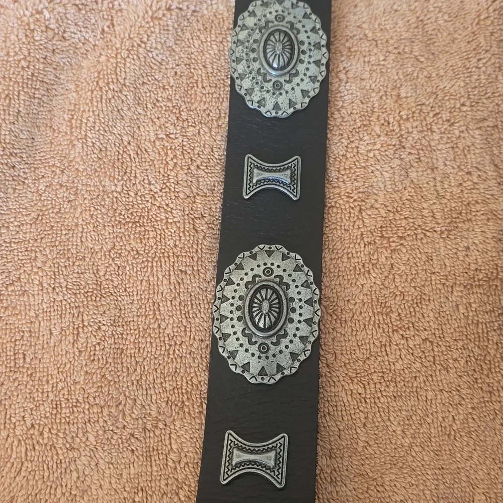Embellished Western Belt,Color Black, Size S, Retail Price $45.00 USD
